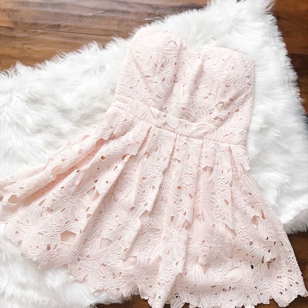 Pink Lace Dress